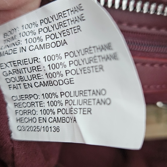 Steve Madden Burgundy Crossbody / Shoulder Bag – NWT With Heart Charm - Picture 5 of 8